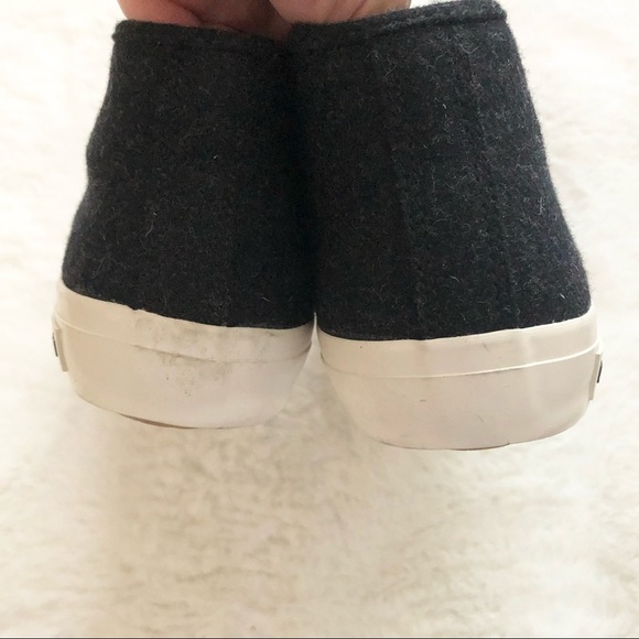 SEAVEES CALIFORNIA SPECIAL VARSITY MID-TOP Wool Flannel SNEAKER Size 7.5 - Picture 8 of 9
